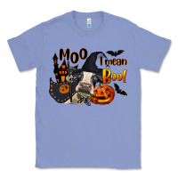 Colony Blue Moo I Mean Boo Holstein Cow Classic Tee - LillyAllenDesigns