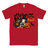 Red Moo I Mean Boo Holstein Cow Classic Tee - LillyAllenDesigns