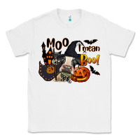 White Moo I Mean Boo Holstein Cow Classic Tee - LillyAllenDesigns