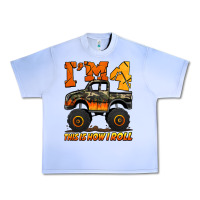 Grape Ice i'm four this is how i roll monster truck birthday Urban Heavy Tee - Jasminsmagicworld