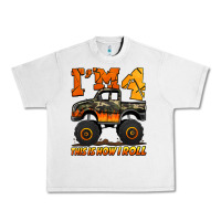 Lunar Rock i'm four this is how i roll monster truck birthday Urban Heavy Tee - Jasminsmagicworld