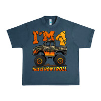 Midnight Navy i'm four this is how i roll monster truck birthday Urban Heavy Tee - Jasminsmagicworld