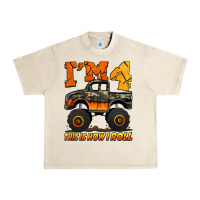 Sandshell i'm four this is how i roll monster truck birthday Urban Heavy Tee - Jasminsmagicworld