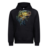 Black jumping bass Urban Hoodie - LillyAllenDesigns