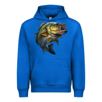 Cobalt jumping bass Urban Hoodie - LillyAllenDesigns