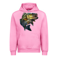 Fuchsia Pink jumping bass Urban Hoodie - LillyAllenDesigns