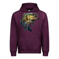 Mauve Wine jumping bass Urban Hoodie - LillyAllenDesigns
