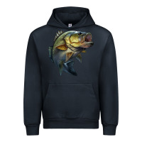 Navy jumping bass Urban Hoodie - LillyAllenDesigns