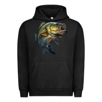 Pigment Black jumping bass Urban Hoodie - LillyAllenDesigns