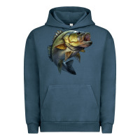 Pigment Midnight Navy jumping bass Urban Hoodie - LillyAllenDesigns