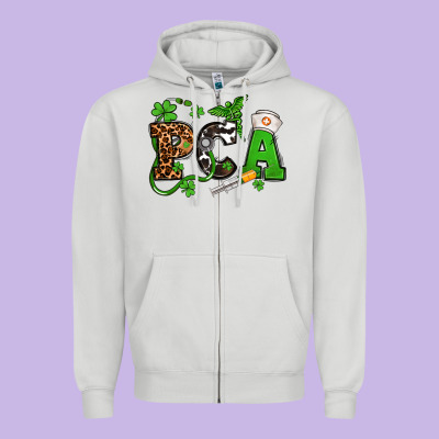 St. Patrick's Day Pca Zipper Hoodie Designed By Oliviacreatesart