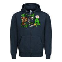 Navy St. Patrick's Day PCA Zipper Hoodie - OliviaCreatesArt