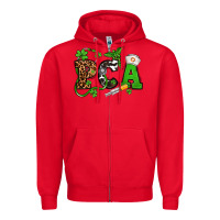 Red St. Patrick's Day PCA Zipper Hoodie - OliviaCreatesArt