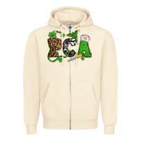 Sandshell St. Patrick's Day PCA Zipper Hoodie - OliviaCreatesArt