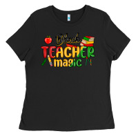 Black black teacher magic juneteenth Ladies Tee - MaliasSmallBusiness