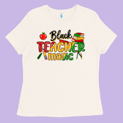 Black Teacher Magic Juneteenth Ladies Tee Designed By Maliassmallbusiness