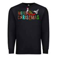 Black Merry christmas cross Premium Sweatshirt - FaDigitalArtStudio