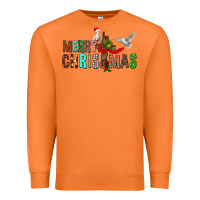 Carrot Merry christmas cross Premium Sweatshirt - FaDigitalArtStudio