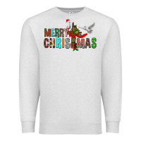 Oatmeal Heather Merry christmas cross Premium Sweatshirt - FaDigitalArtStudio