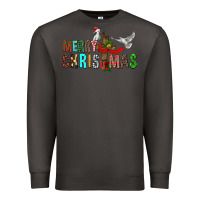 Smoke Merry christmas cross Premium Sweatshirt - FaDigitalArtStudio