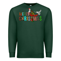 Sports Green Merry christmas cross Premium Sweatshirt - FaDigitalArtStudio