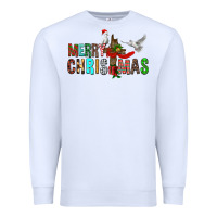 White Merry christmas cross Premium Sweatshirt - FaDigitalArtStudio
