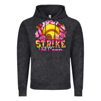 Vintage Black strike out cancer softball Vintage Hoodie - Artiststas