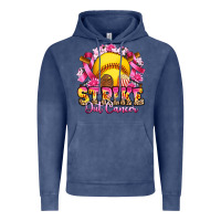 Vintage Denim strike out cancer softball Vintage Hoodie - Artiststas