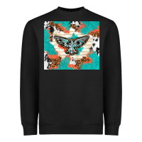 Freebird With Leopard And Cowhide Pattern Heavyweight Sweatshirt | Teevron