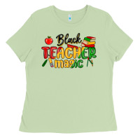Matcha black teacher magic juneteenth Ladies Tee - MaliasSmallBusiness