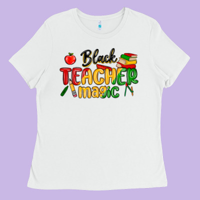 Black Teacher Magic Juneteenth Ladies Tee Designed By Maliassmallbusiness