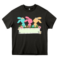 Asphalt easter bunny trio Heavy Core Tee - MaliasSmallBusiness