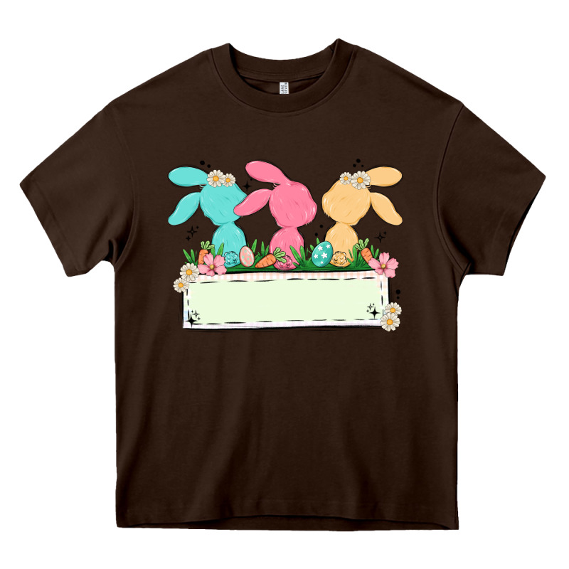 Easter Bunny Trio Heavy Core Tee by MaliasSmallBusiness | Teevron