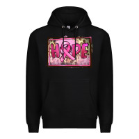 Black Hope Breast Cancer Premium Hoodie - FaDigitalArtStudio