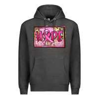Charcoal Heather Hope Breast Cancer Premium Hoodie - FaDigitalArtStudio