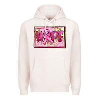 Pale Pink Hope Breast Cancer Premium Hoodie - FaDigitalArtStudio