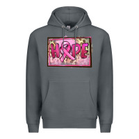 Rock Hope Breast Cancer Premium Hoodie - FaDigitalArtStudio