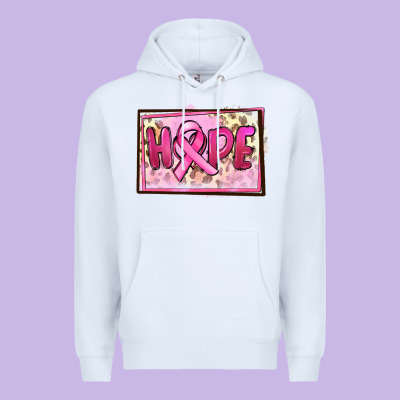 Hope Breast Cancer Premium Hoodie Designed By Fadigitalartstudio