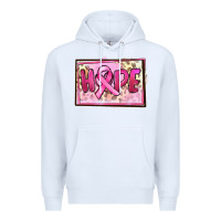 White Hope Breast Cancer Premium Hoodie - FaDigitalArtStudio