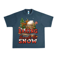 Midnight Navy baking through the snow Urban Heavy Tee - Jasminsmagicworld