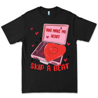 Black heart record player Premium Tee - MaliasSmallBusiness