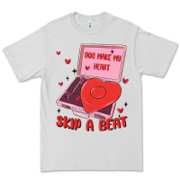 Dove Grey heart record player Premium Tee - MaliasSmallBusiness