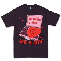 Plum heart record player Premium Tee - MaliasSmallBusiness