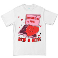 White heart record player Premium Tee - MaliasSmallBusiness