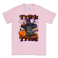 Bubblegum Pink Trick Or Treat Black Angus Heifer Classic Tee - LillyAllenDesigns