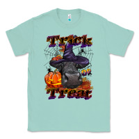 Seafoam Trick Or Treat Black Angus Heifer Classic Tee - LillyAllenDesigns