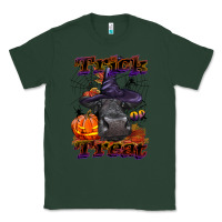 Sports Green Trick Or Treat Black Angus Heifer Classic Tee - LillyAllenDesigns