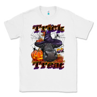 White Trick Or Treat Black Angus Heifer Classic Tee - LillyAllenDesigns