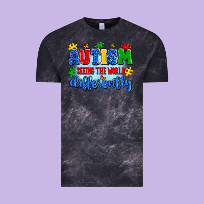 Autism Seeing The World Differently Vintage Tee Designed By Artiststas