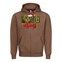 Chestnut christmas lolo claus Zipper Hoodie - FaDigitalArtStudio